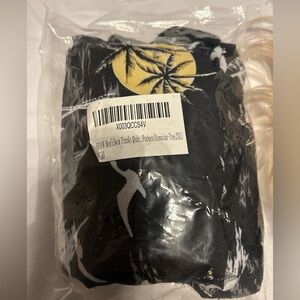 Board Shorts Hawaiian-Tree Black Men's Swimming Trunks Size 3X With Pockets